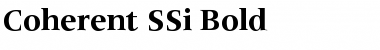 Coherent SSi Bold Font