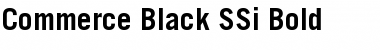 Commerce Black SSi Bold Font