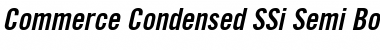 Commerce Condensed SSi Semi Bold Condensed Italic Font