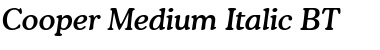 Cooper Md BT Medium Italic Font