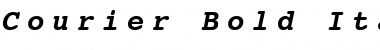 Courier SWA Bold Italic Font