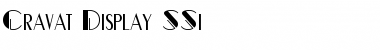 Cravat Display SSi Regular Font