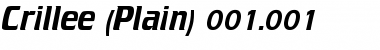 Crillee (Plain) Font