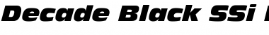 Decade Black SSi Extra Black Italic Font