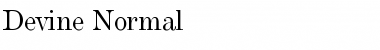 Devine Normal Font