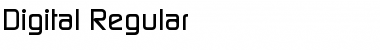 Digital Regular Font