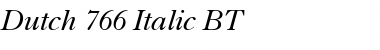 Dutch766 BT Italic Font