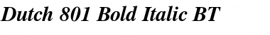 Dutch801 Rm BT Bold Italic Font