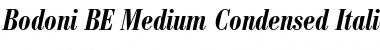 Bodoni BE ItalicBold Font