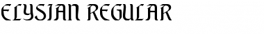 Elysian Regular Font