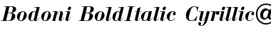 Bodoni BoldItalic Cyrillic@ Font