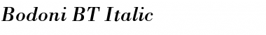 Bodoni BT Italic Font