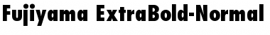 Fujiyama_ExtraBold-Normal Regular Font