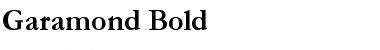 Garamond Bold Font