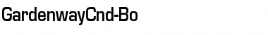 GardenwayCnd-Bo Regular Font