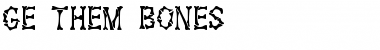 GE Them Bones Regular Font