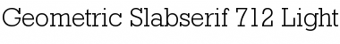 GeoSlb712 Lt BT Light Font