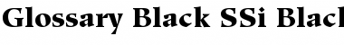 Glossary Black SSi Font