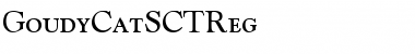 GoudyCatSCTReg Regular Font