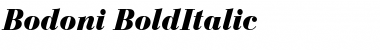 Bodoni BoldItalic Font