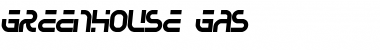 Greenhouse gas Regular Font