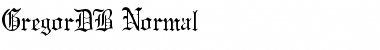 GregorDB Normal Font