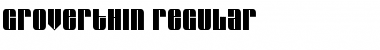 GroverThin Regular Font