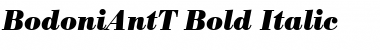 BodoniAntT Bold Italic Font