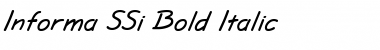 Informa SSi Bold Italic Font