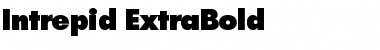 Intrepid ExtraBold Regular Font