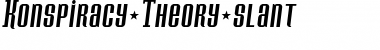 Konspiracy Theory slant Regular Font