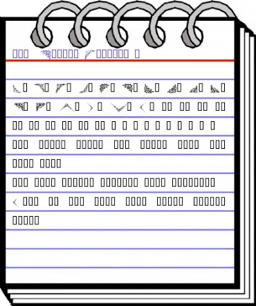101! Floral Corners 4 Regular animated font preview