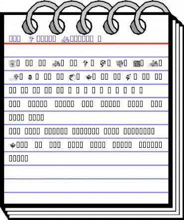 101! Floral Designs 2 Regular animated font preview