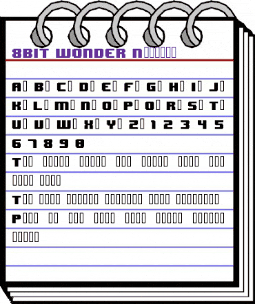 8BIT WONDER Nominal animated font preview