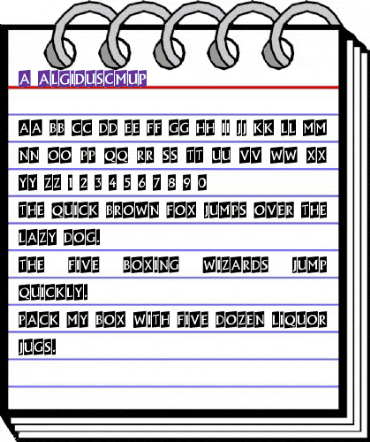 a_AlgidusCmUp Regular animated font preview