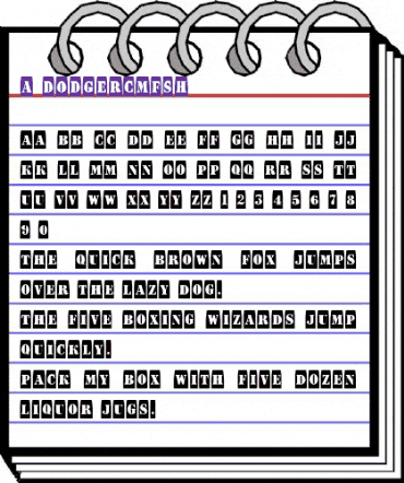 a_DodgerCmFsh Regular animated font preview