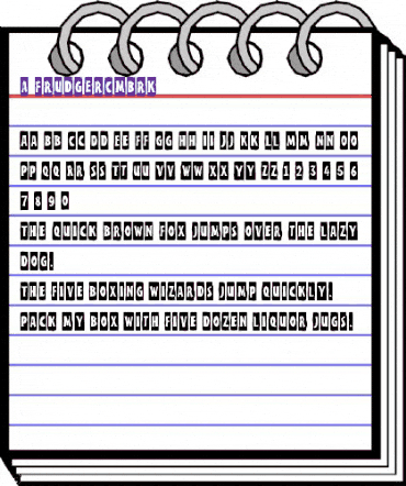 a_FrudgerCmBrk Regular animated font preview
