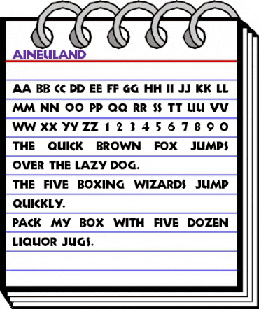 AINeuland Medium animated font preview