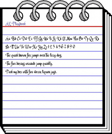 AL Playbook Regular animated font preview