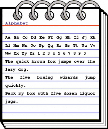 Alphabet Regular animated font preview