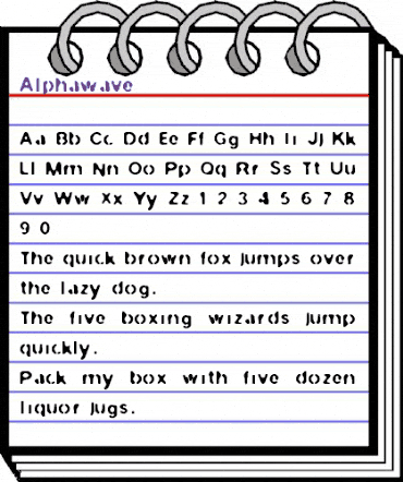 Alphawave Regular animated font preview
