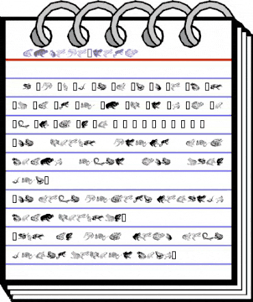 AmphibiPrint Regular animated font preview