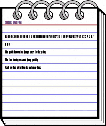 ApicalC Regular animated font preview