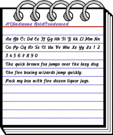 ATNadianne-BoldCondensed  animated font preview