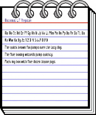 Automat LT Regular Regular animated font preview
