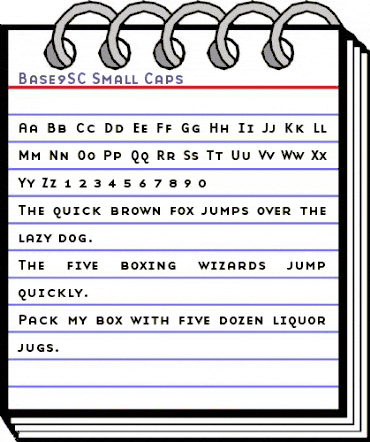 Base9SC Small Caps animated font preview