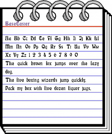 Base:Easter Regular animated font preview