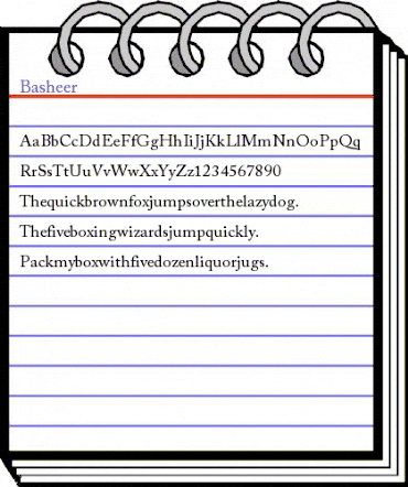 Basheer Regular animated font preview