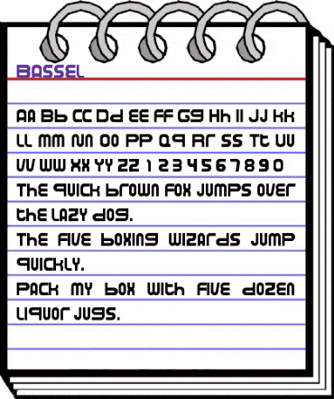 BASSEL Regular animated font preview