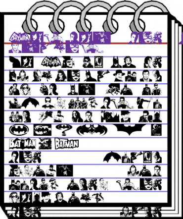 Batman The Dark Knight Regular animated font preview